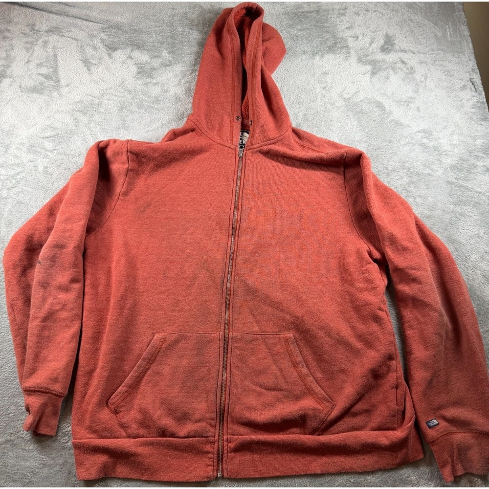 The North Face Full Zip Hoodie XL Red California Heritage Sweatshirt